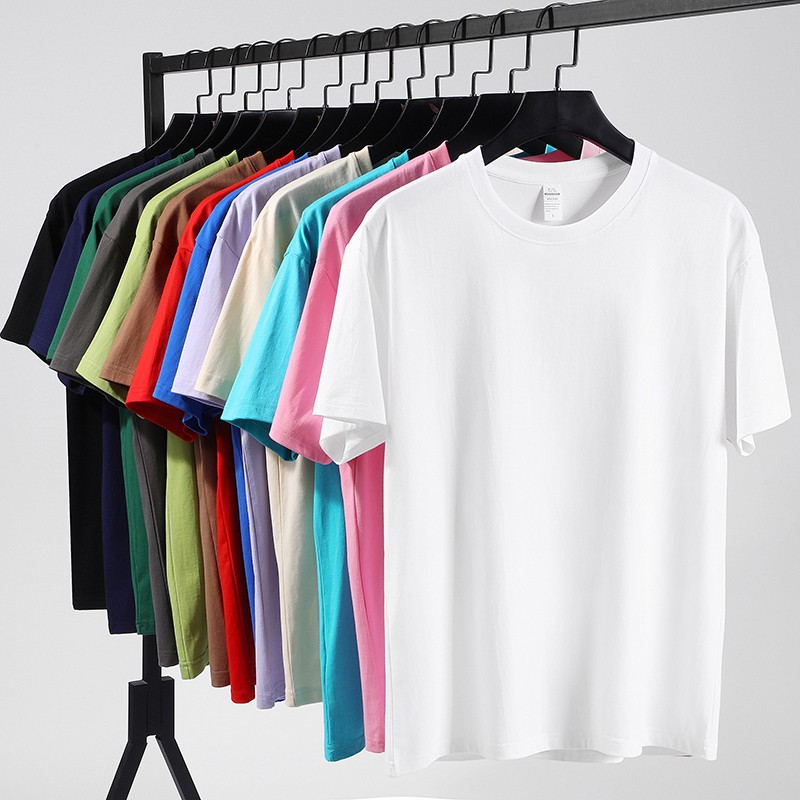 Mens Knitted Fabric Round Neck Basic Blank 220GSM T-Shirts