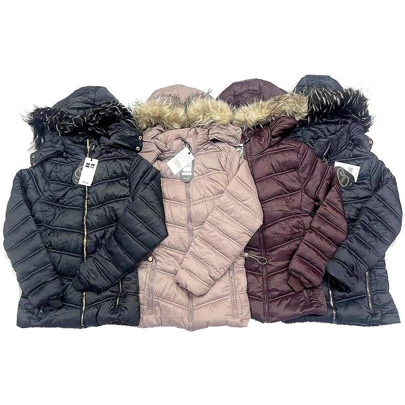 Wholesale stock ladies jackets with fur lining