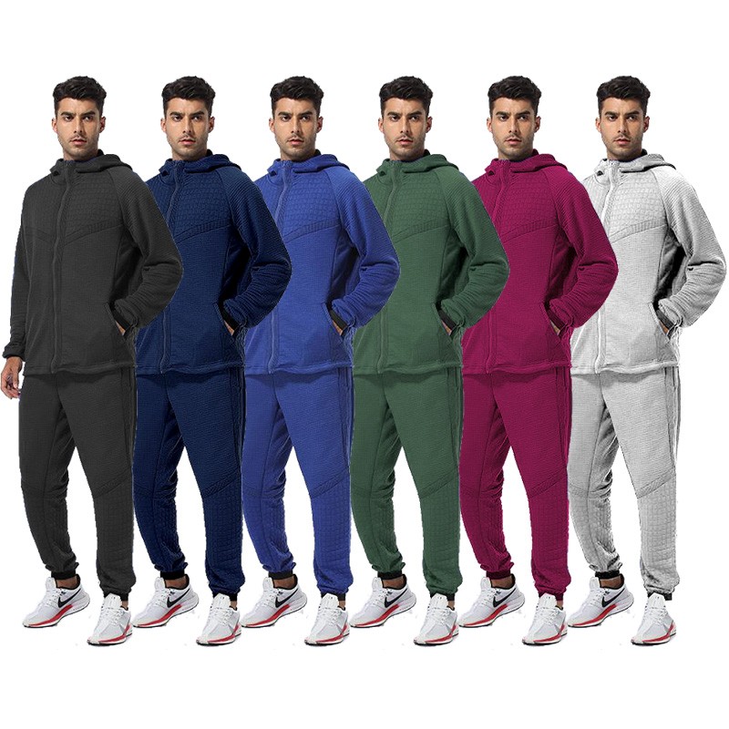 Clearance Stock Mens CVC Heavy Weight Thick Track Suits for Winter Season