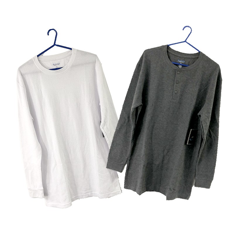 Liquidation Stock Mens Long Sleeves Round Neck and Button Neck Knitted Sweatshirts