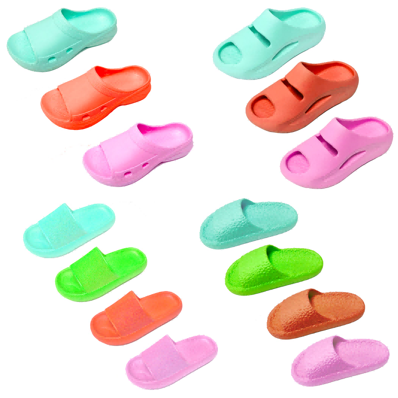 Overstock Ladies Chunky EVA Comfortable Slides Sandals Slippers