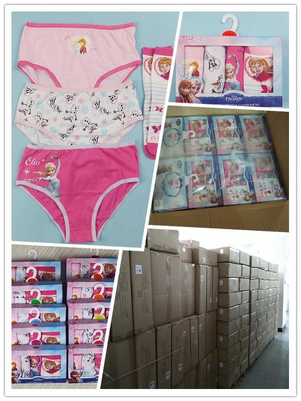 Disney Girls Brief And Socks 12,000 Sets Shipped To USA