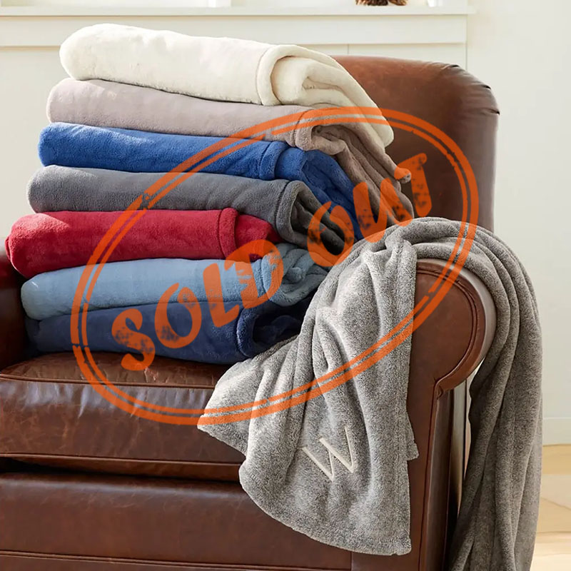 Wholesale Stock Polar Fleece and Coral Fleece Throws Blankets