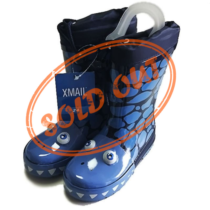 Late Shipment Kids Cartoon Patterns Rubber Upper Rain Boots in Stock