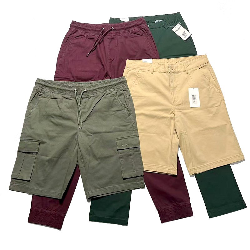 Mens cotton cargo shorts