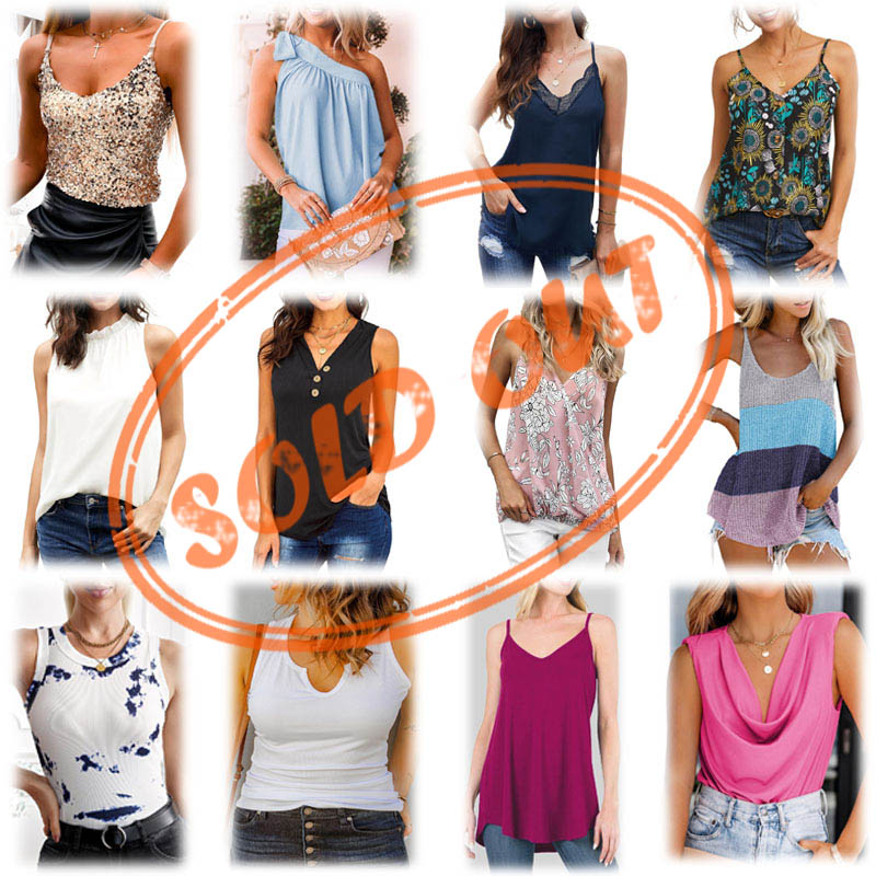 Closeout End of Season Amazon Stock of Assorted Ladies and Girls Camisoles