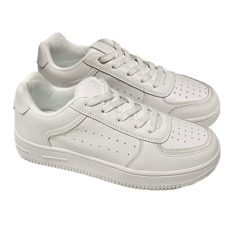 Liquidation stock Ladies' White PU Casual Shoes